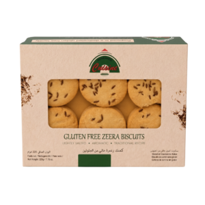 Gluten Free Zeera Biscuits 220g Front